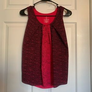 NY&Co. Hot Pink & Black Top M